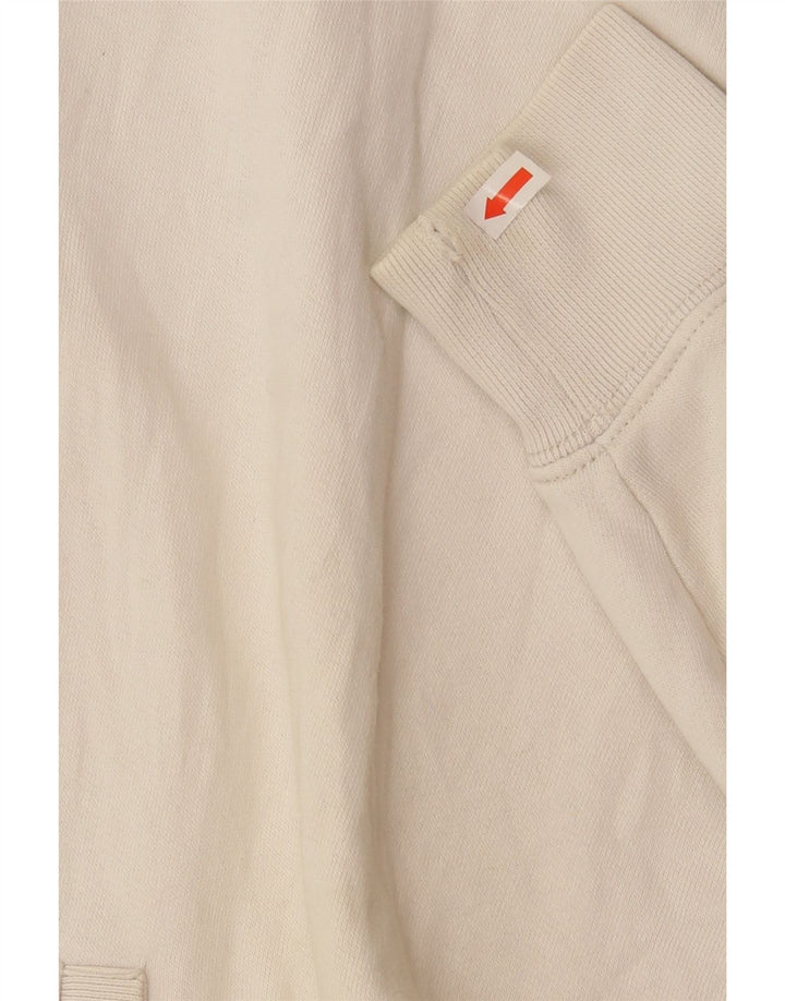 ASICS Womens Tracksuit Top Jacket UK 16 Large Off White Vintage Asics and Second-Hand Asics from Messina Hembry 