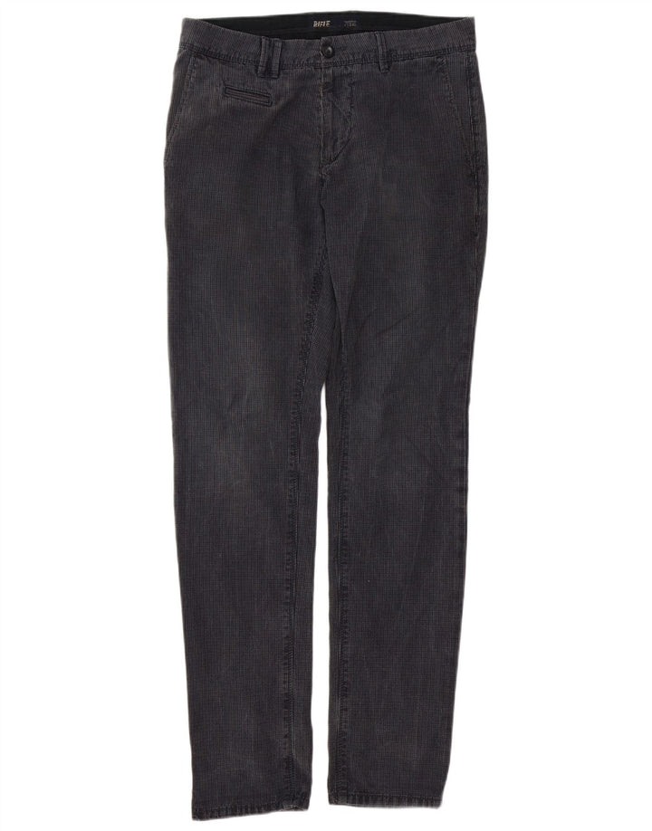 Spodnie męskie Rifle Slim Chino W32 L33 Granatowa kratka