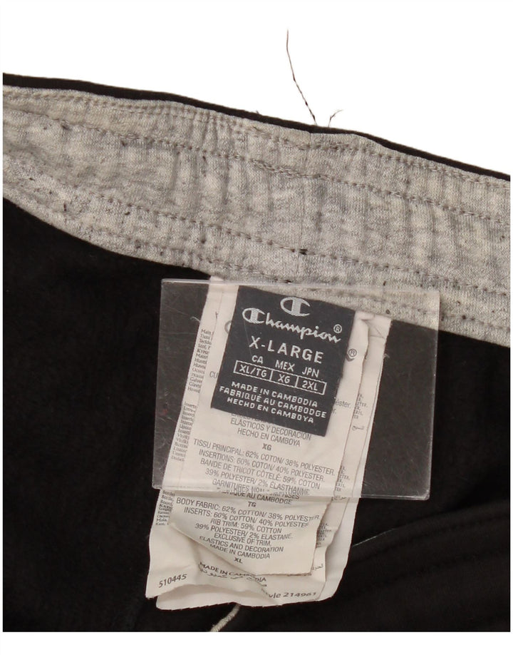 Męskie spodnie dresowe CHAMPION Graphic Joggers XL, czarne, bawełniane