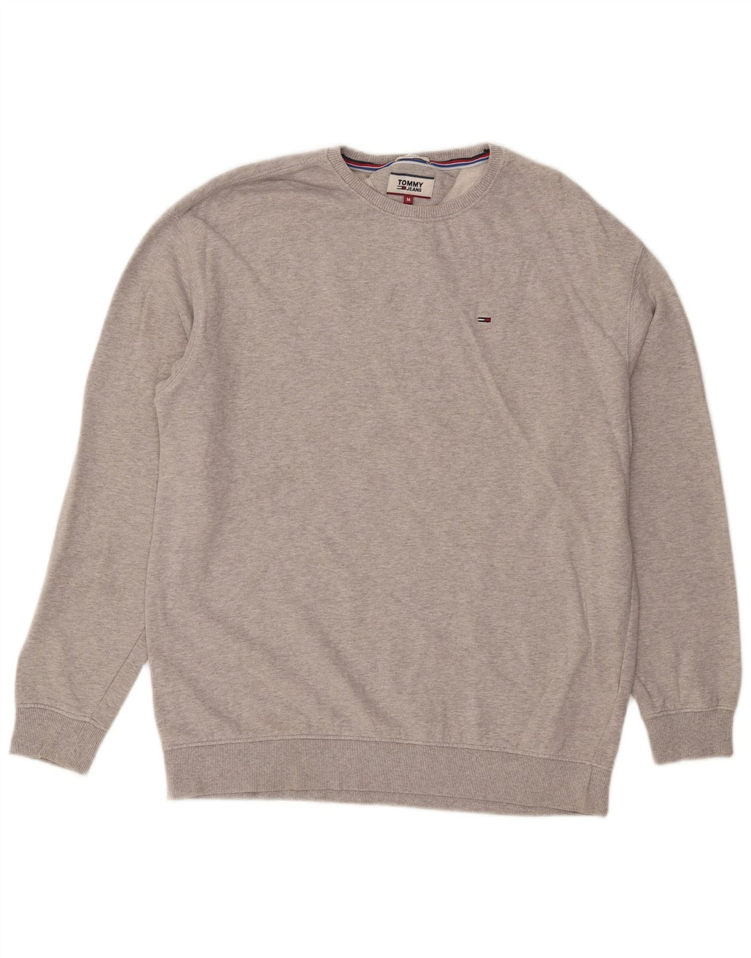 Męska bluza dresowa Tommy Hilfiger o swobodnym kroju, średnioszara, bawełniana