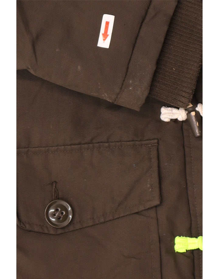 Damska kurtka typu parka Superdry z kapturem, oversize UK 10, mała, nylon w kolorze khaki