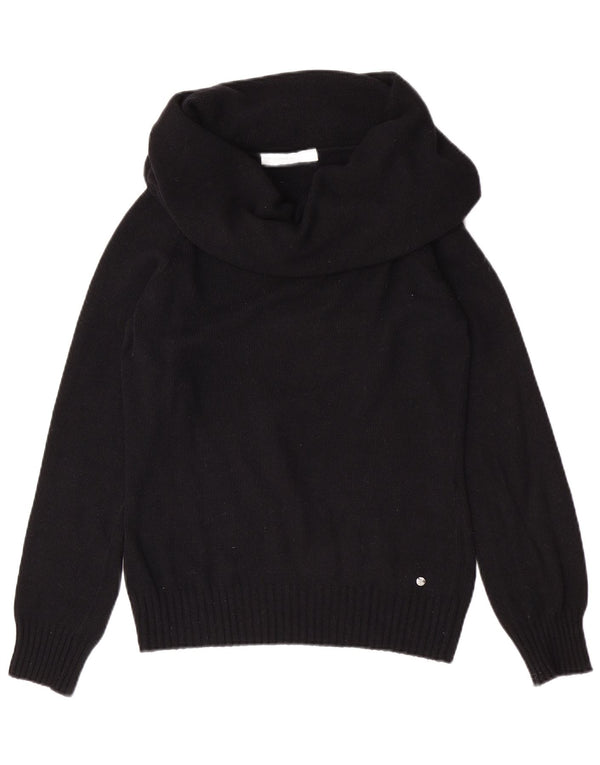 Damski sweter z golfem North Sails UK 8 Small Black Angora