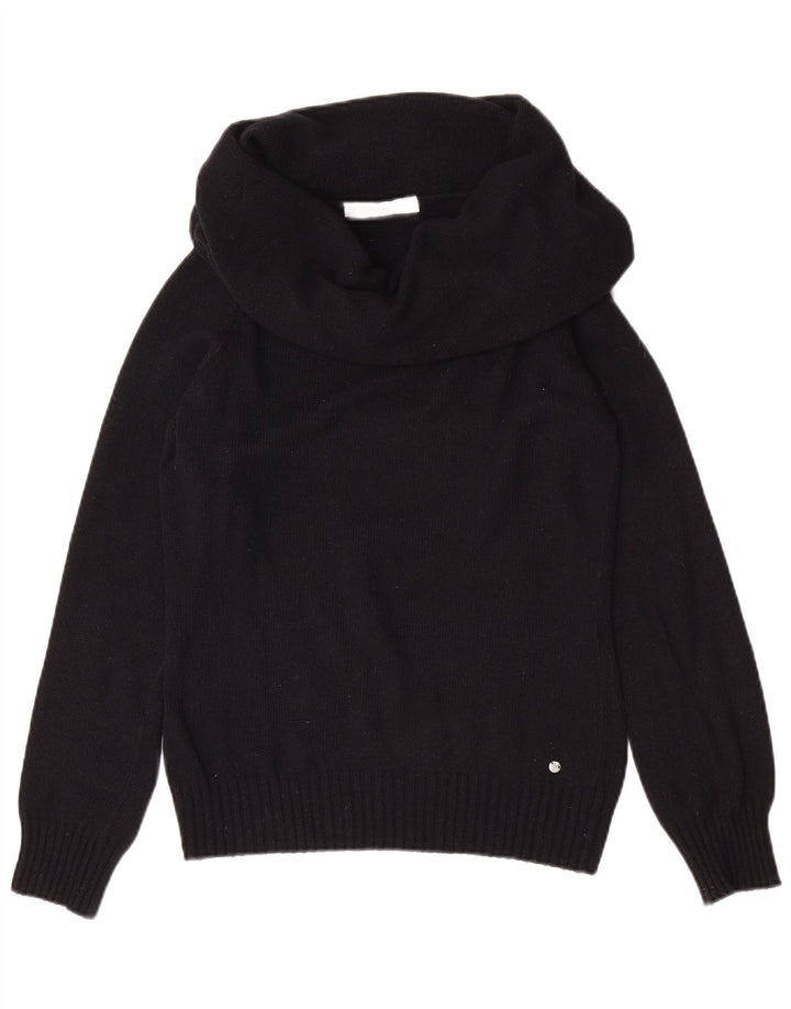 Damski sweter z golfem North Sails UK 8 Small Black Angora