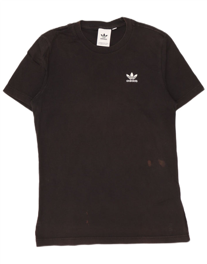 T-shirt męski ADIDAS, mały, czarny, bawełniany