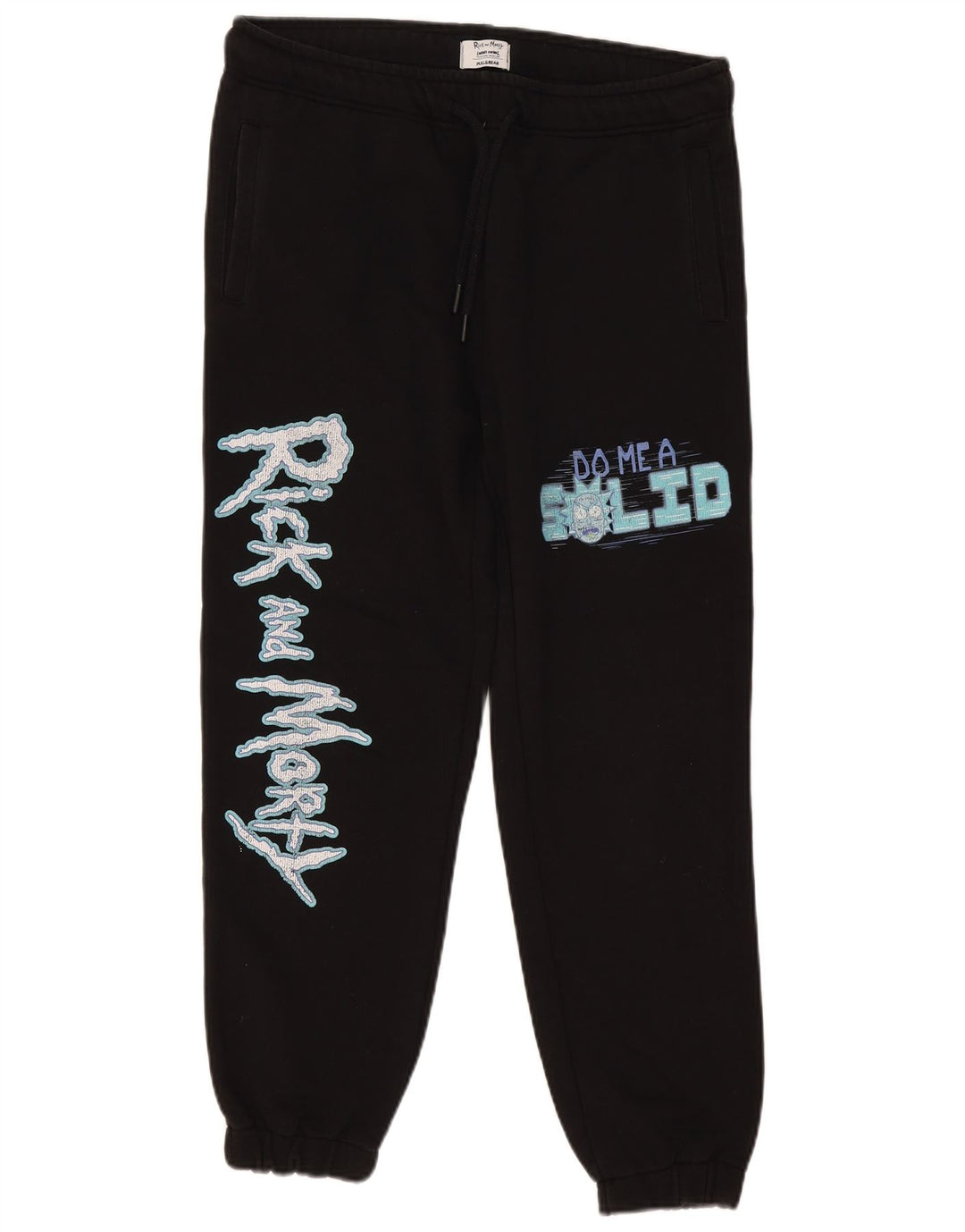 Męskie spodnie dresowe Pull & Bear Rick i Morty w kolorze średniej czerni