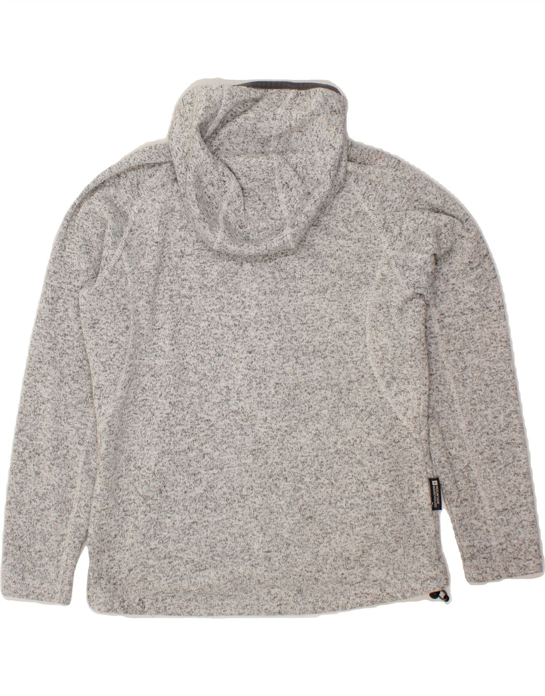 MOUNTAIN WAREHOUSE Womens Zip Hoodie Sweater UK 12 Medium  Grey Flecked Vintage Mountain Warehouse and Second-Hand Mountain Warehouse from Messina Hembry 