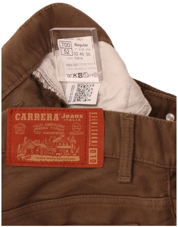 Spodnie damskie CARRERA Regular W36 L32 Brązowa bawełna