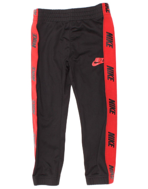 Chłopięce spodnie dresowe Nike z grafiką, 4-5 lat, czarne, z blokami kolorów
