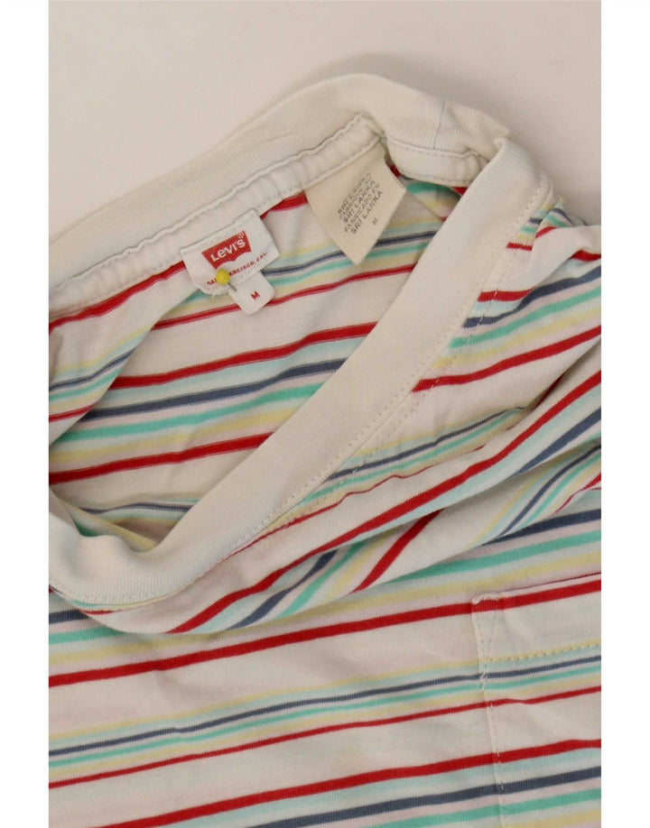 Damski T-shirt Levi's Crop Top UK 14, średnia, wielobarwna bawełna w paski