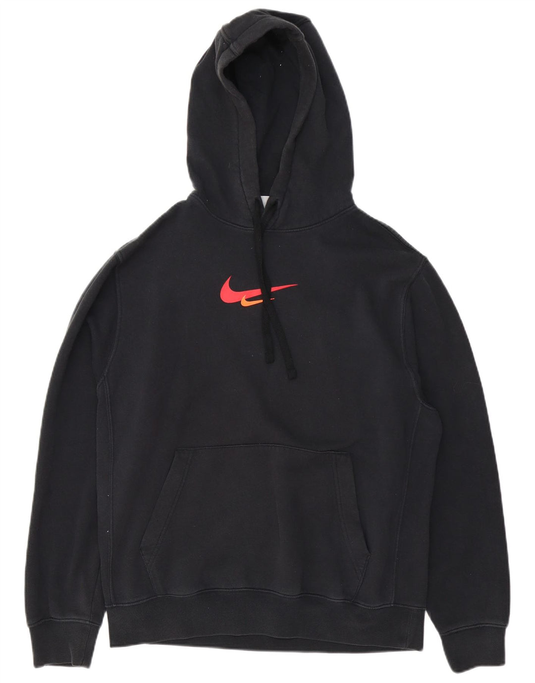 Męski sweter z kapturem Nike z grafiką, średni czarny, bawełniany