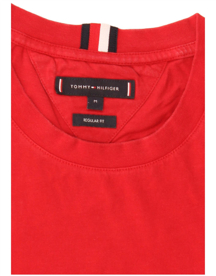 T-shirt męski Tommy Hilfiger o regularnym kroju, średni czerwony