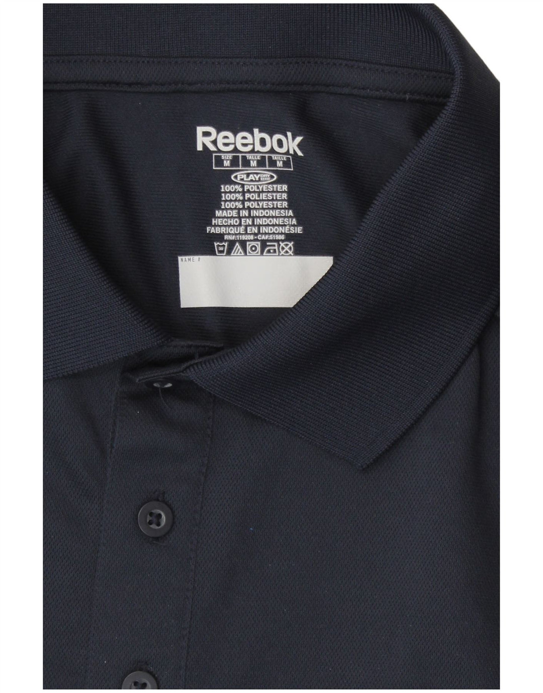 Męska koszulka polo Reebok Houston Texans, średni granatowy poliester