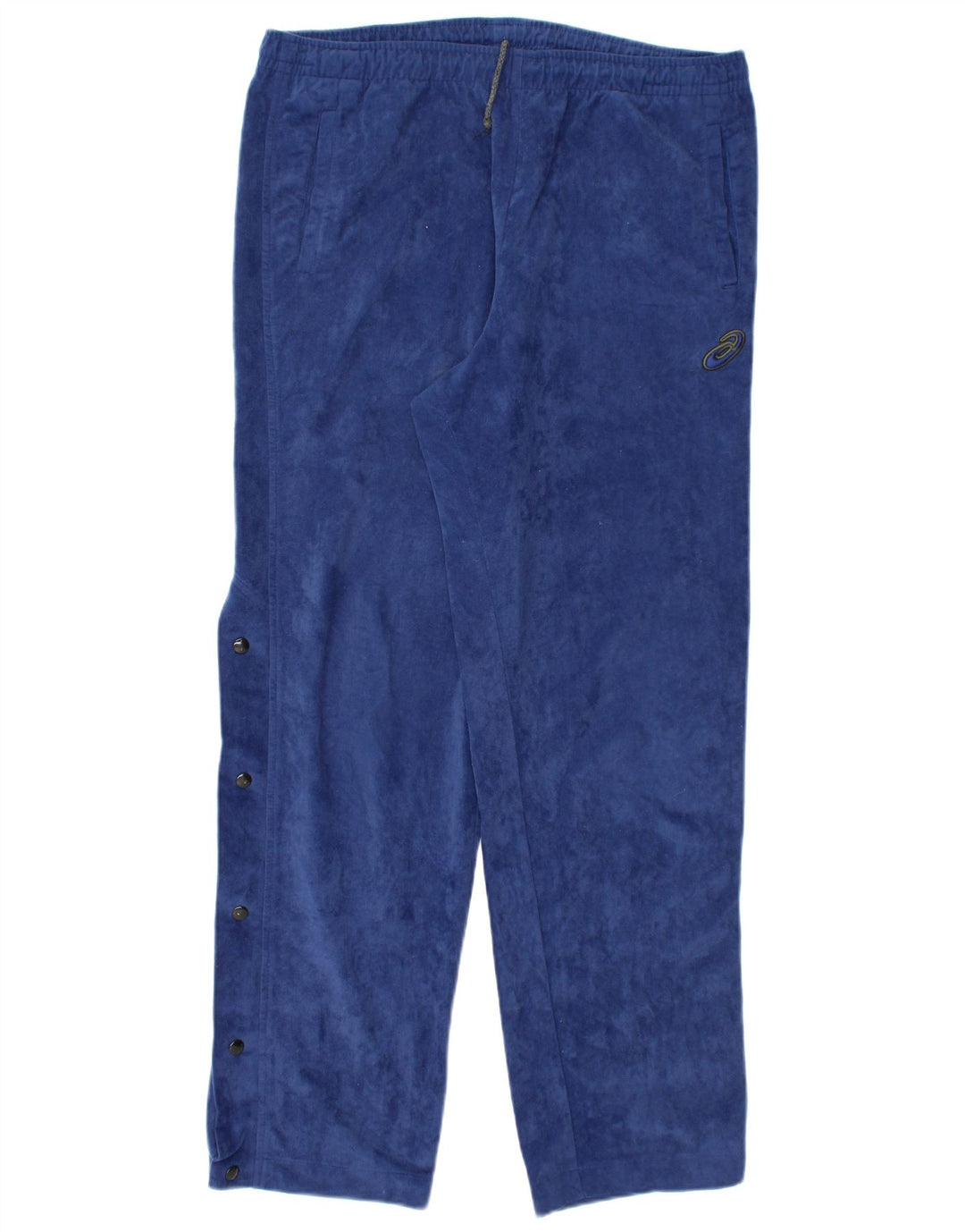 Męskie spodnie dresowe z polaru ASICS, duże, granatowe