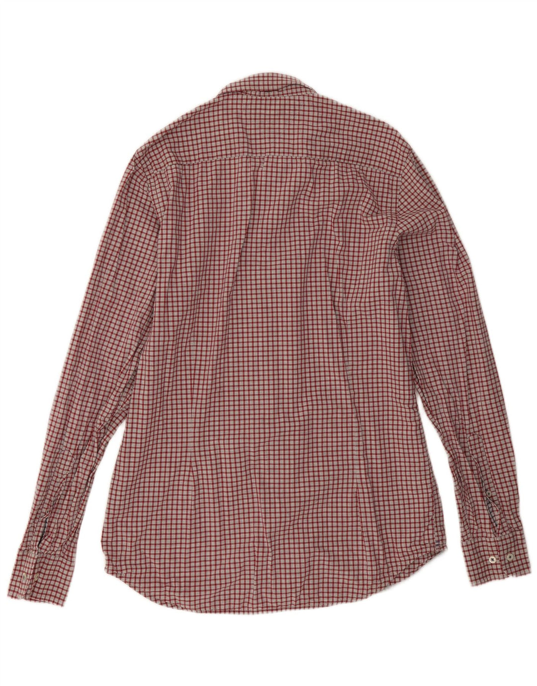 Męska koszula slim fit Tommy Hilfiger, duża, bawełniana w czerwoną kratę