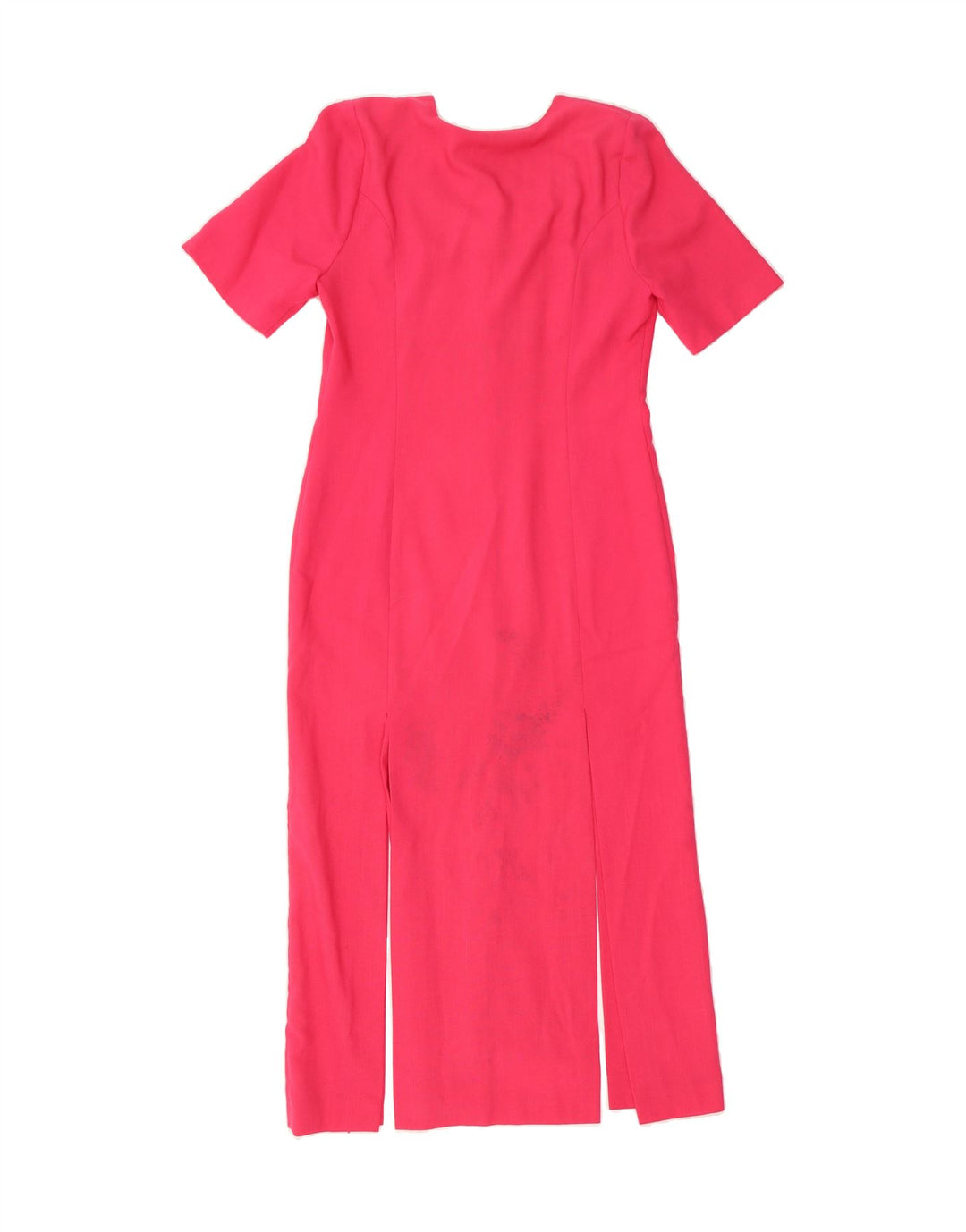 VINTAGE Womens Shirt Dress UK 12 Medium Pink Polyester Vintage Vintage and Second-Hand Vintage from Messina Hembry 