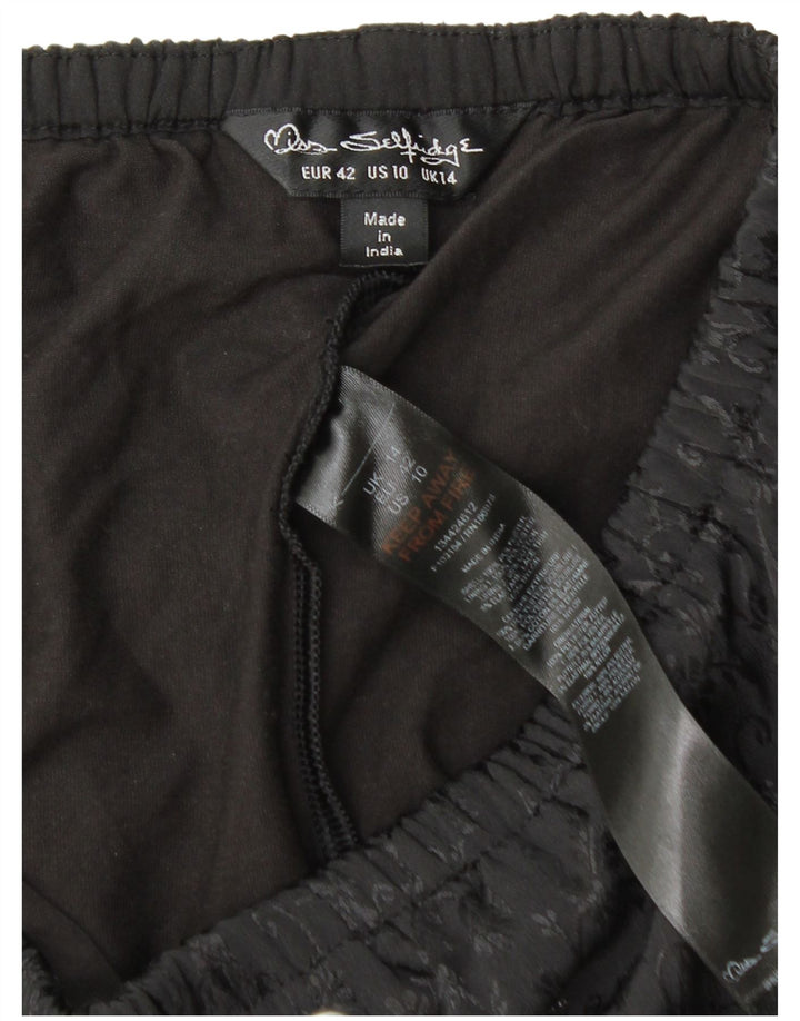 Skort damski Miss Selfridge UK 14, duży, czarny, z poliestru w kwiaty