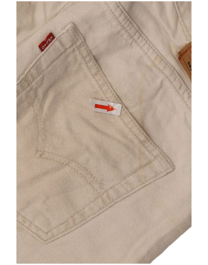 Męskie spodnie na co dzień LEVI'S 501 Straight W32 L30 Białe