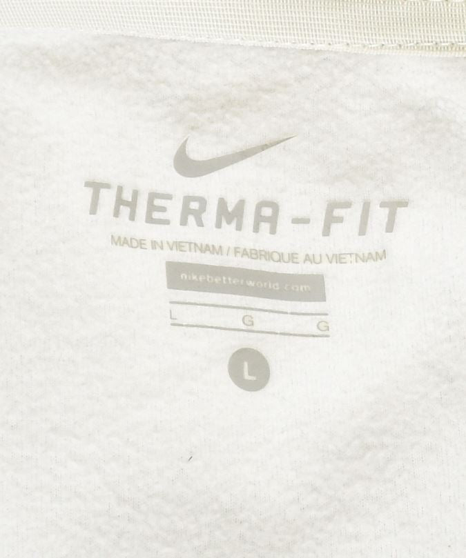 Damska kurtka polarowa NIKE Therma Fit UK 14, duża, szara, z poliestru