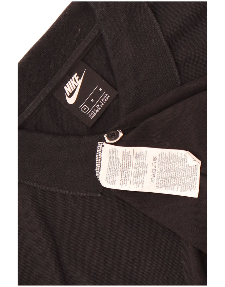 Męska koszulka polo Nike, średnia czarna, bawełniana