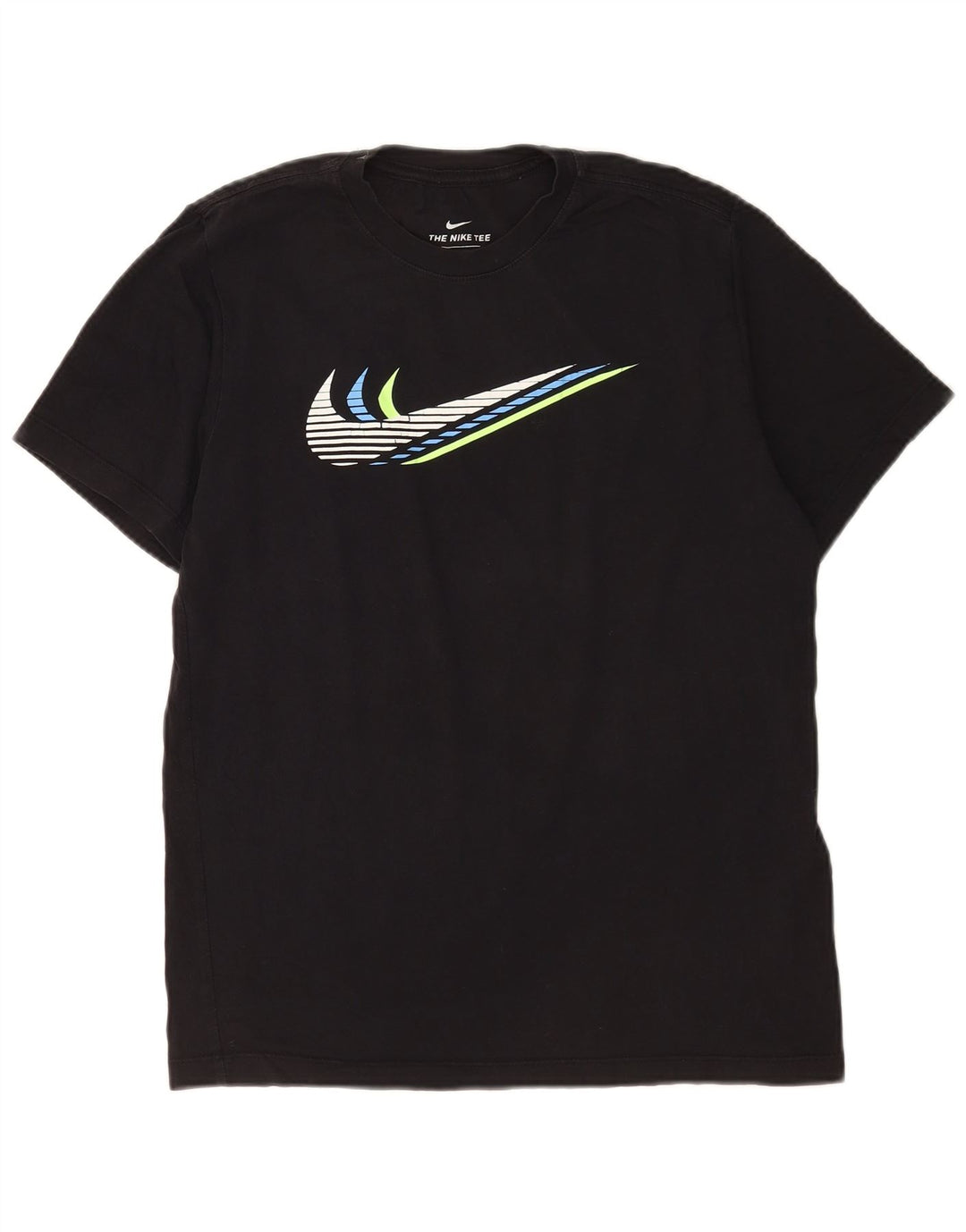 Męski T-shirt z grafiką Nike, średni czarny, bawełniany