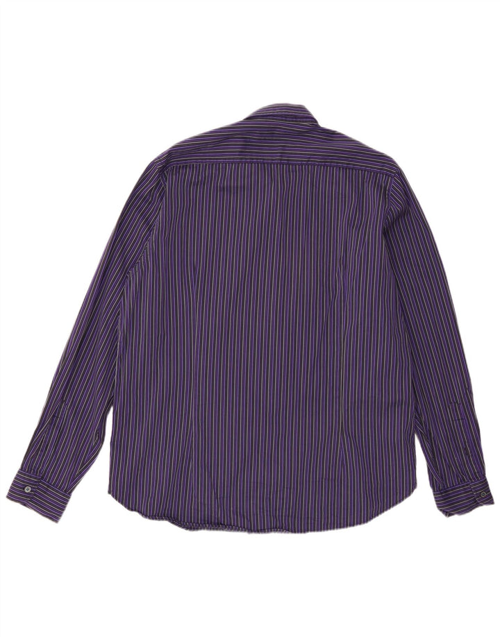 Koszula męska Ted Baker, rozmiar 6, 2XL, bawełniana w fioletowe paski