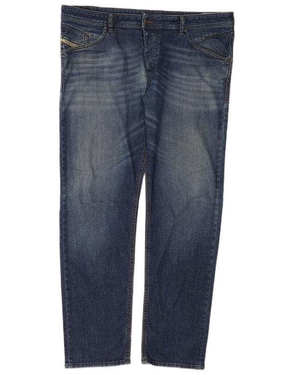 DIESEL Męskie jeansy Belther Regular Slim Tapered W40 L32 Niebieskie bawełniane