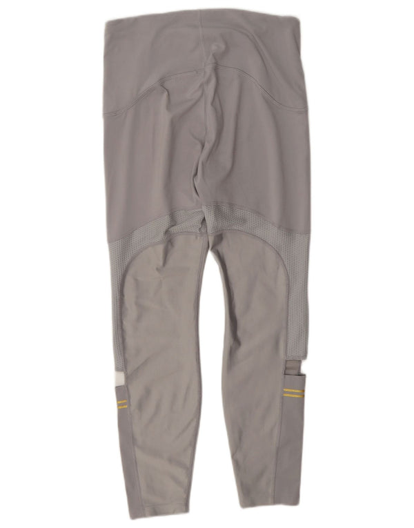 Damskie legginsy Nike Dri Fit UK 12, średnioszary, poliestrowy