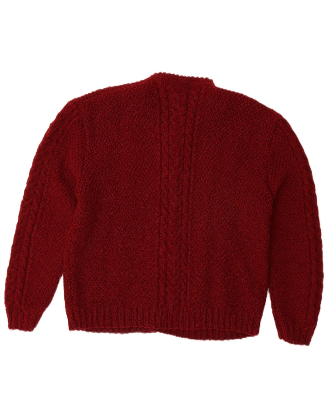 Sweter damski VINTAGE UK 14, duży, bordowy
