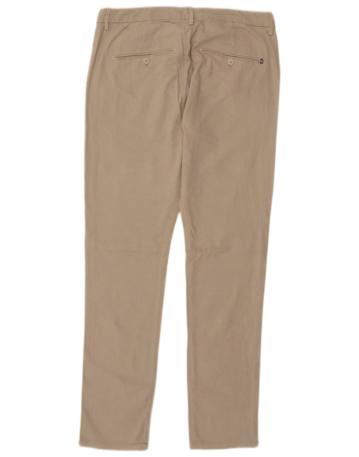 Męskie spodnie typu slim chino Dondup W34 L33 beżowy modal
