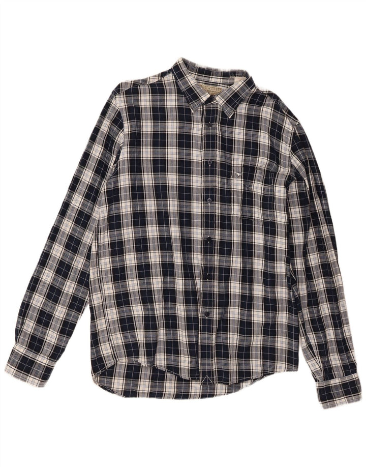 Męska koszula flanelowa Murphy & Nye XL w granatową kratę