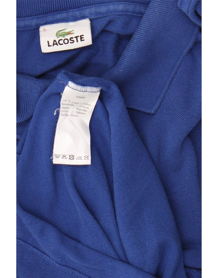 Męska koszulka polo Lacoste, rozmiar 5, duża, niebieska, bawełniana
