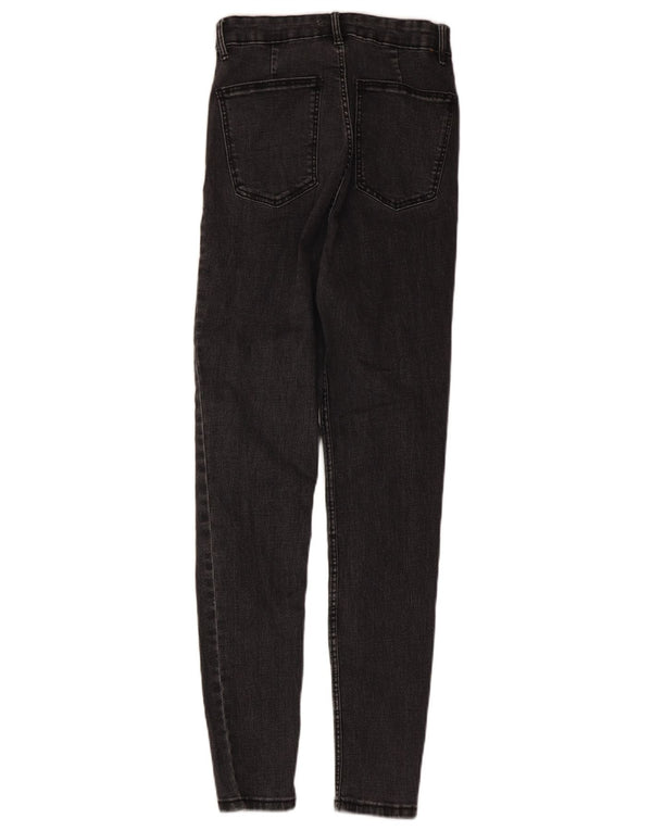 Damskie jeansy obcisłe z wysokim stanem Zara EU 36 XS W26 L28 Szare