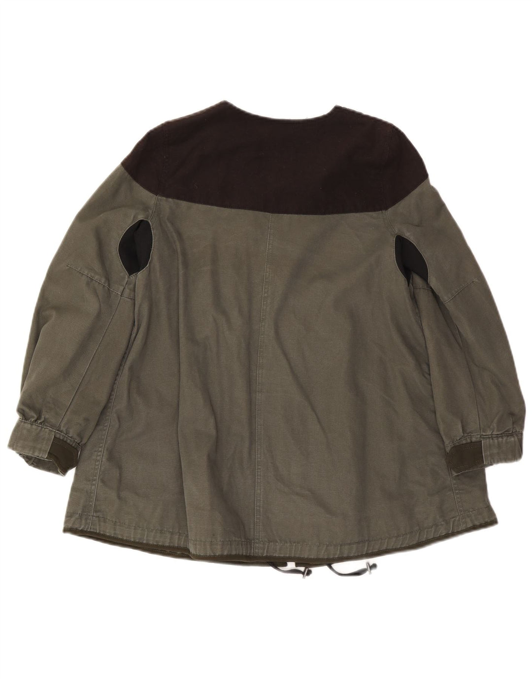 Damska kurtka użytkowa Zara UK 10 Small Khaki, wiskoza z blokami kolorów