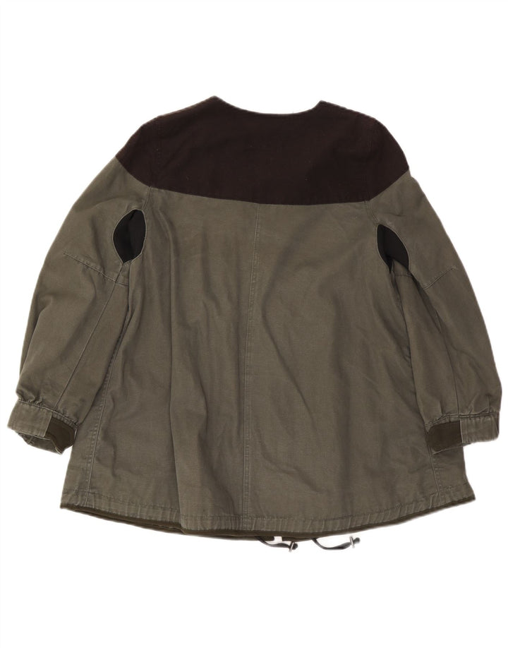 Damska kurtka użytkowa Zara UK 10 Small Khaki, wiskoza z blokami kolorów