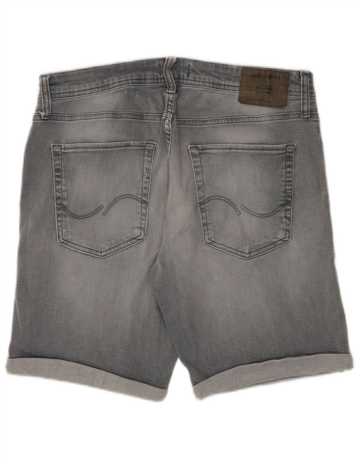 Męskie spodenki jeansowe Jack & Jones Regular, duże W34, szara bawełna