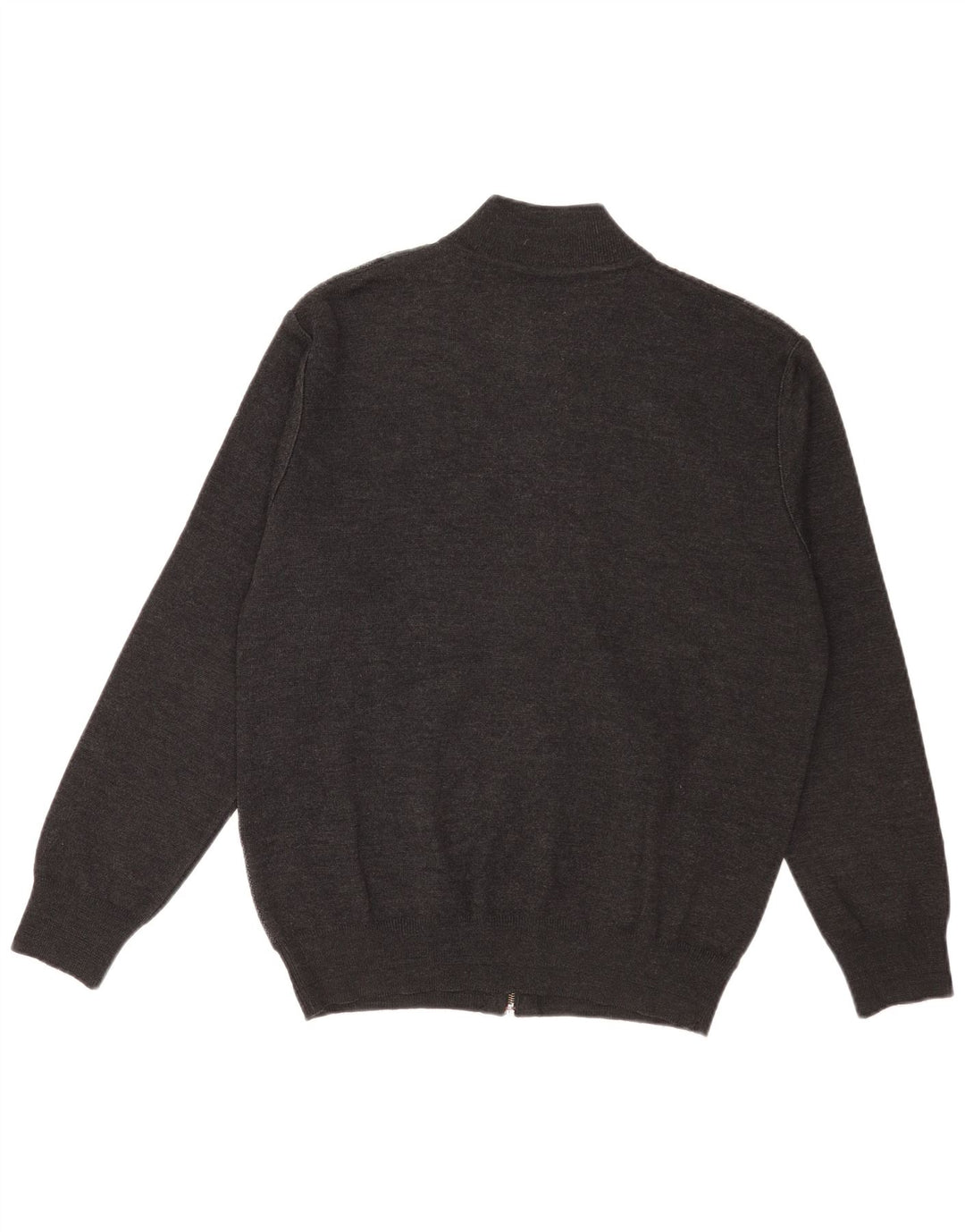 Sweter męski w stylu vintage, duży, szary, geometryczny, wełniany