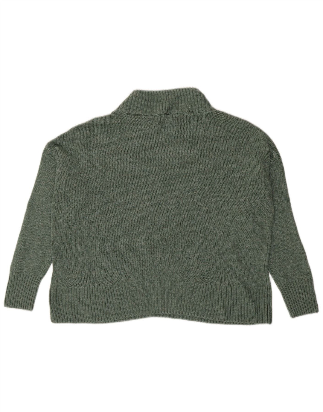 Damski sweter oversize M&Co z golfem UK 10 Small Green