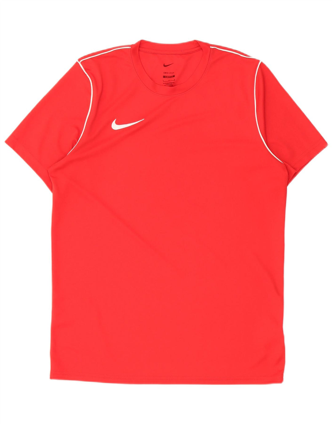 Męski T-shirt Nike Dri Fit Slim Fit, duży, czerwony, poliester
