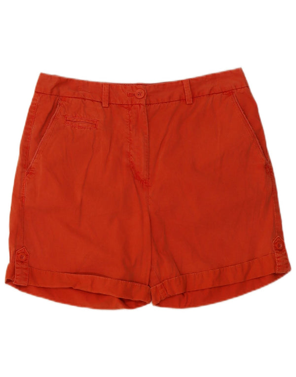 Marks & Spencer Damskie spodenki Chino UK 10 Small W30 Pomarańczowa bawełna