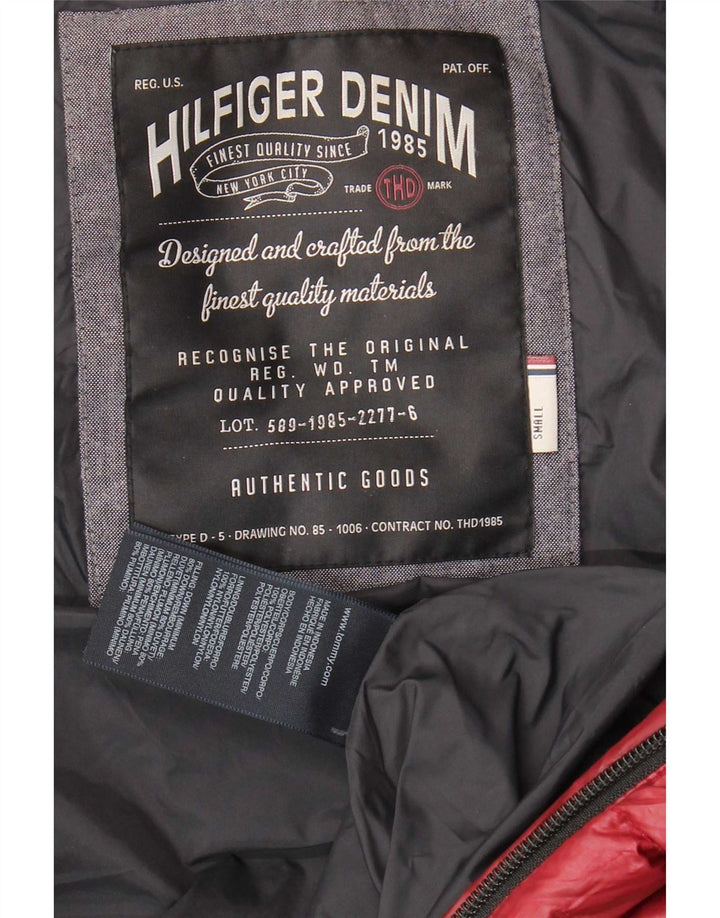 Męska wyściełana kamizelka Tommy Hilfiger UK 36, mała, czerwona, poliester
