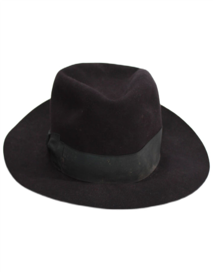Borsalino Męski kapelusz Fedora, mały, czarny, klasyczny