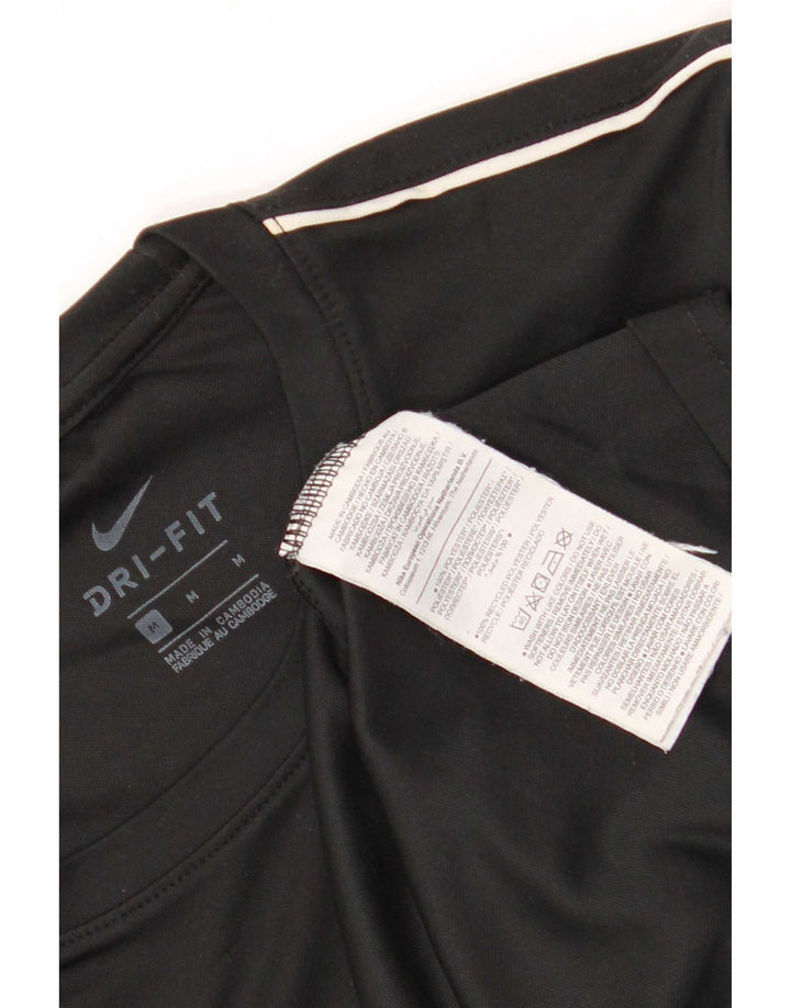 Męska koszulka Nike Dri Fit Top, średni czarny poliester