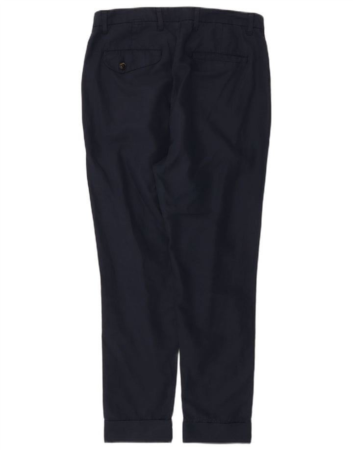 Spodnie damskie Woolrich Slim Chino W27 L26 Granatowa bawełna