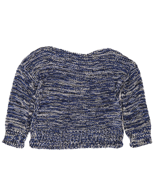 Damski sweter Zara z dekoltem w łódkę, UK 16, duże granatowe paski
