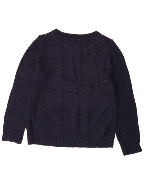 Damski sweter Tommy Hilfiger z dekoltem w łódkę UK 18 XL Granatowy akryl