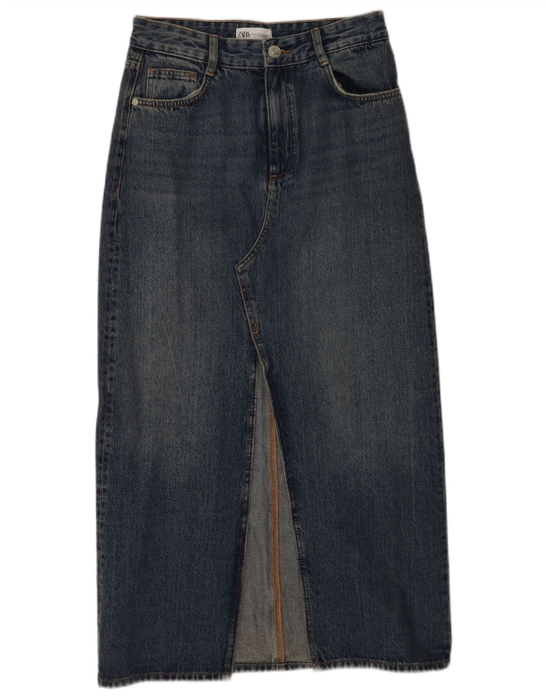 Spódnica jeansowa damska Zara XS W24 niebieska