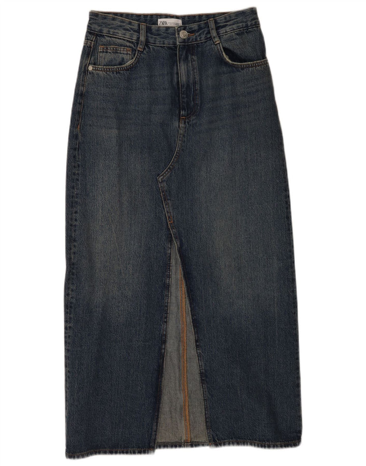 Spódnica jeansowa damska Zara XS W24 niebieska