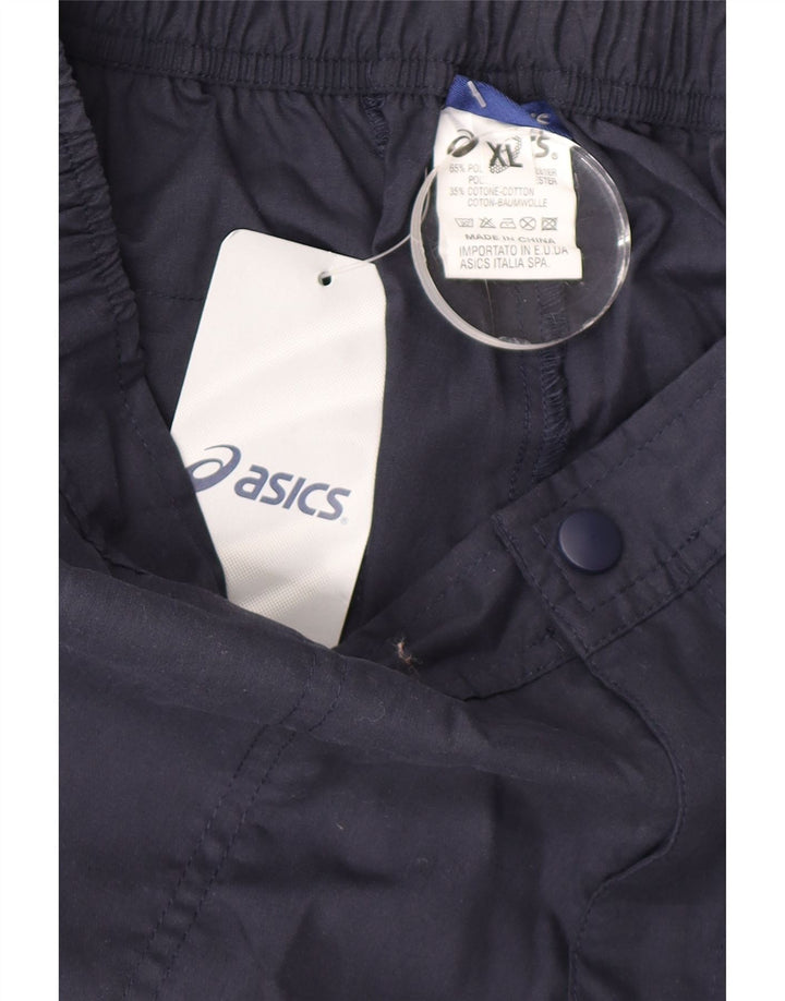 Męskie proste spodnie cargo Asics XL W36 L34 Granatowy poliester