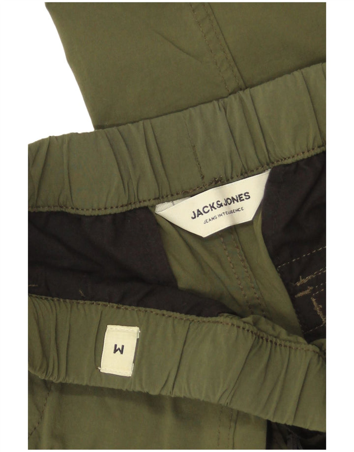 Męskie proste spodnie cargo Jack & Jones, średnie W30 L27, nylon khaki