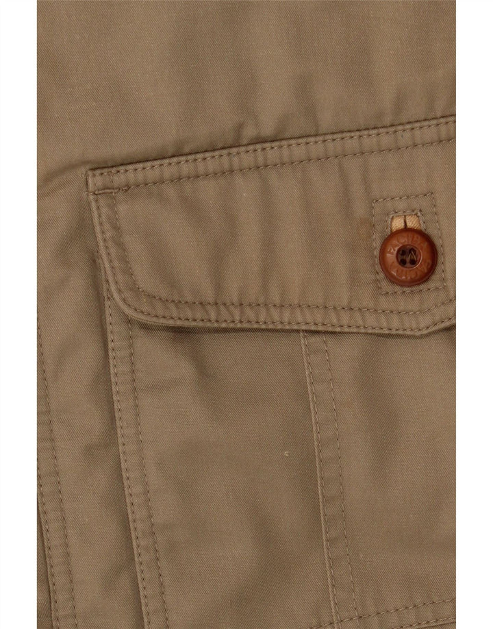 Męski płaszcz z kapturem Faciba IT 54 2XL Khaki Poliester